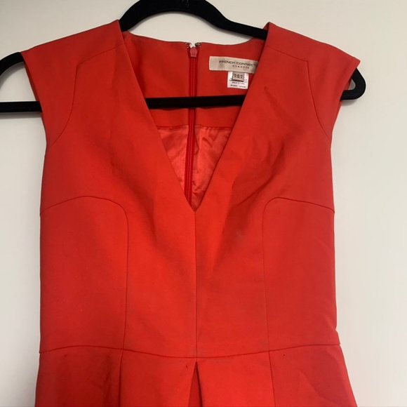 French Connection Classic Red/Orange Dress - Picture 3 of 6